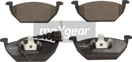 Maxgear 19-0613 - Комплект спирачно феродо, дискови спирачки vvparts.bg