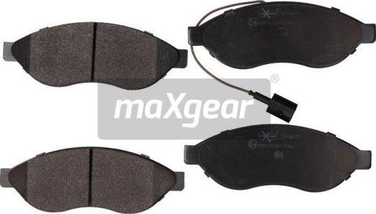 Maxgear 19-0673 - Комплект спирачно феродо, дискови спирачки vvparts.bg