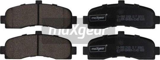Maxgear 19-0893 - Комплект спирачно феродо, дискови спирачки vvparts.bg