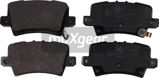 Maxgear 19-0883 - Комплект спирачно феродо, дискови спирачки vvparts.bg