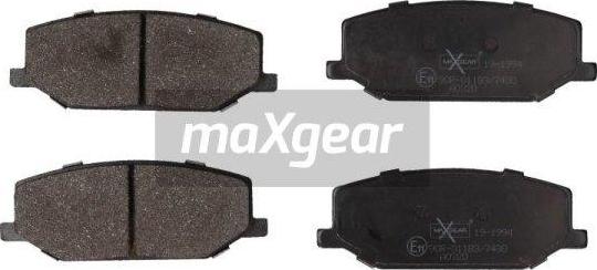 Maxgear 19-1994 - Комплект спирачно феродо, дискови спирачки vvparts.bg