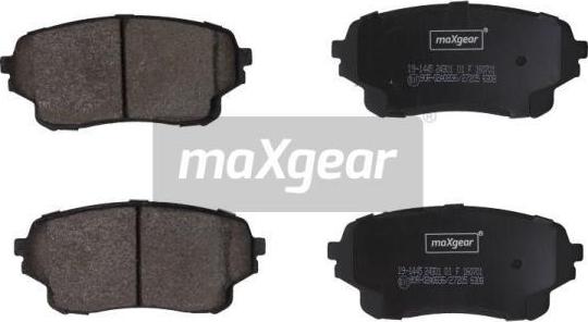 Maxgear 19-1445 - Комплект спирачно феродо, дискови спирачки vvparts.bg