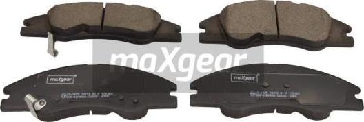 Maxgear 19-1435 - Комплект спирачно феродо, дискови спирачки vvparts.bg