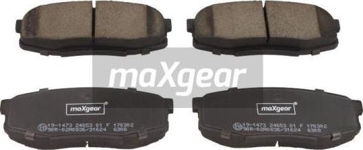 Maxgear 19-1473 - Комплект спирачно феродо, дискови спирачки vvparts.bg