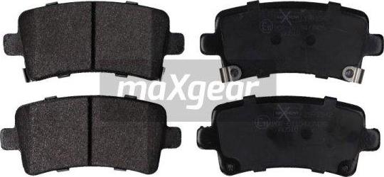 Maxgear 19-1542 - Комплект спирачно феродо, дискови спирачки vvparts.bg