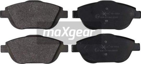 Maxgear 19-1553 - Комплект спирачно феродо, дискови спирачки vvparts.bg