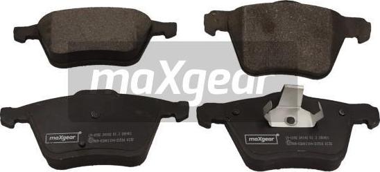 Maxgear 19-1092 - Комплект спирачно феродо, дискови спирачки vvparts.bg