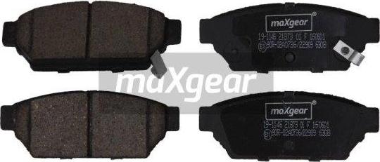 Maxgear 19-1146 - Комплект спирачно феродо, дискови спирачки vvparts.bg