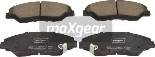 Maxgear 19-1141 - Комплект спирачно феродо, дискови спирачки vvparts.bg