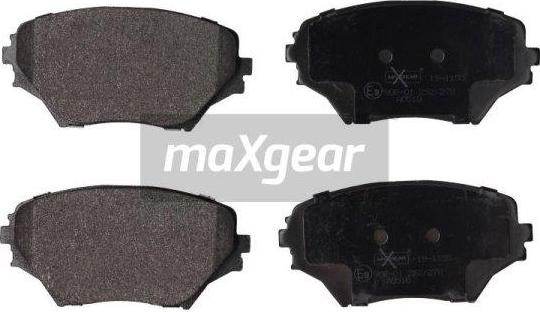 Maxgear 19-1155 - Комплект спирачно феродо, дискови спирачки vvparts.bg