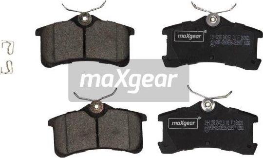 Maxgear 19-1158 - Комплект спирачно феродо, дискови спирачки vvparts.bg