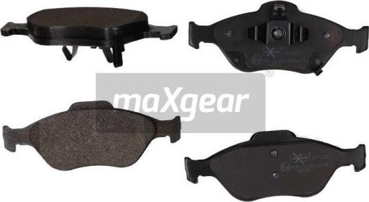 Maxgear 19-1157 - Комплект спирачно феродо, дискови спирачки vvparts.bg