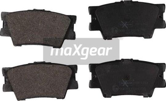 Maxgear 19-1161 - Комплект спирачно феродо, дискови спирачки vvparts.bg