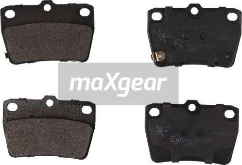 Maxgear 19-1162 - Комплект спирачно феродо, дискови спирачки vvparts.bg