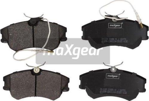 Maxgear 19-1100 - Комплект спирачно феродо, дискови спирачки vvparts.bg