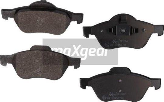 Maxgear 19-1102 - Комплект спирачно феродо, дискови спирачки vvparts.bg