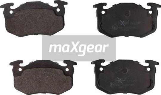 Maxgear 19-1107 - Комплект спирачно феродо, дискови спирачки vvparts.bg