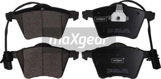 Maxgear 19-1124 - Комплект спирачно феродо, дискови спирачки vvparts.bg