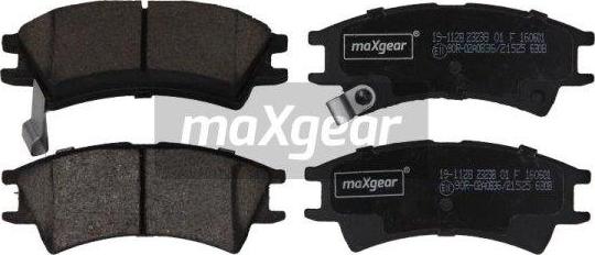 Maxgear 19-1128 - Комплект спирачно феродо, дискови спирачки vvparts.bg