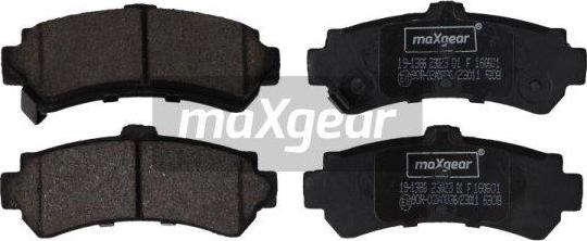 Maxgear 19-1386 - Комплект спирачно феродо, дискови спирачки vvparts.bg