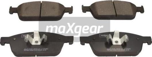 Maxgear 19-3045 - Комплект спирачно феродо, дискови спирачки vvparts.bg