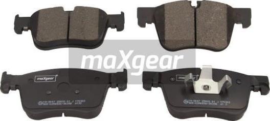 Maxgear 19-3047 - Комплект спирачно феродо, дискови спирачки vvparts.bg