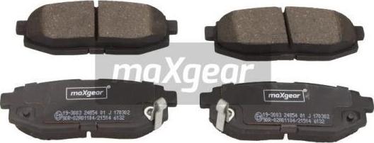 Maxgear 19-3003 - Комплект спирачно феродо, дискови спирачки vvparts.bg