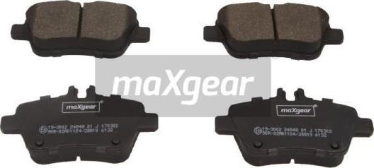 Maxgear 19-3002 - Комплект спирачно феродо, дискови спирачки vvparts.bg