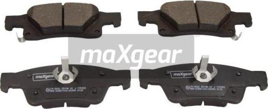 Maxgear 19-3022 - Комплект спирачно феродо, дискови спирачки vvparts.bg