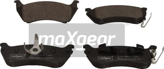 Maxgear 19-3394 - Комплект спирачно феродо, дискови спирачки vvparts.bg