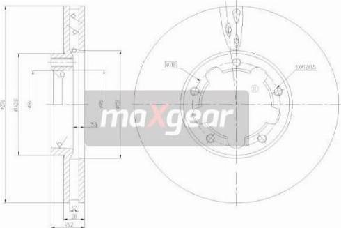 Maxgear 19-3337 - Спирачен диск vvparts.bg