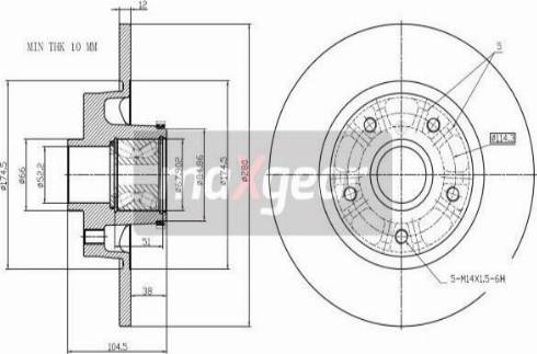 Maxgear 19-3230 - Спирачен диск vvparts.bg