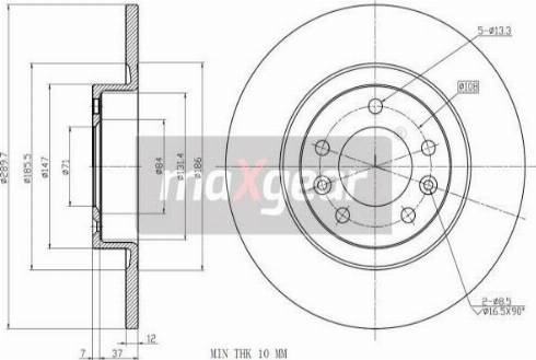 Maxgear 19-3220 - Спирачен диск vvparts.bg