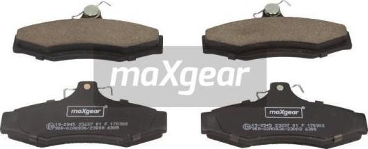 Maxgear 19-2945 - Комплект спирачно феродо, дискови спирачки vvparts.bg