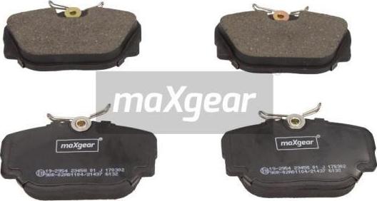 Maxgear 19-2954 - Комплект спирачно феродо, дискови спирачки vvparts.bg