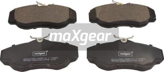 Maxgear 19-2953 - Комплект спирачно феродо, дискови спирачки vvparts.bg