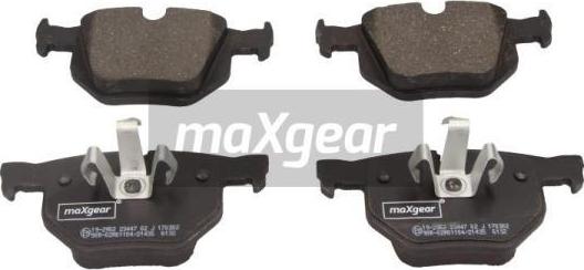 Maxgear 19-2952 - Комплект спирачно феродо, дискови спирачки vvparts.bg