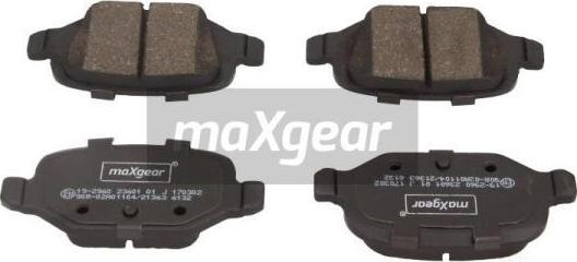 Maxgear 19-2960 - Комплект спирачно феродо, дискови спирачки vvparts.bg