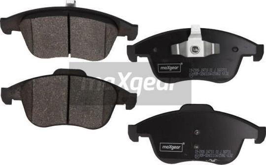 Maxgear 19-2906 - Комплект спирачно феродо, дискови спирачки vvparts.bg