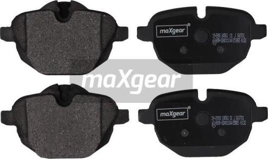 Maxgear 19-2900 - Комплект спирачно феродо, дискови спирачки vvparts.bg