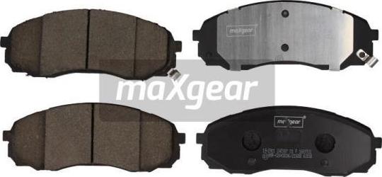 Maxgear 19-2901 - Комплект спирачно феродо, дискови спирачки vvparts.bg