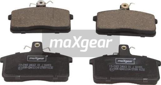 Maxgear 19-2903 - Комплект спирачно феродо, дискови спирачки vvparts.bg