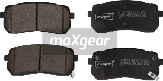 Maxgear 19-2902 - Комплект спирачно феродо, дискови спирачки vvparts.bg