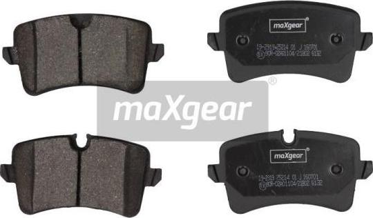 Maxgear 19-2919 - Комплект спирачно феродо, дискови спирачки vvparts.bg