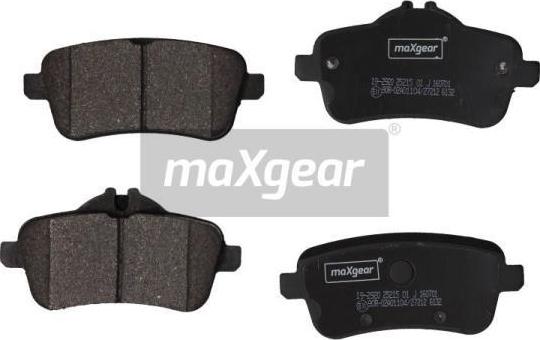 Maxgear 19-2920 - Комплект спирачно феродо, дискови спирачки vvparts.bg