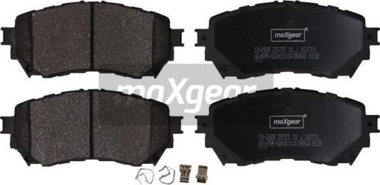Maxgear 19-2928 - Комплект спирачно феродо, дискови спирачки vvparts.bg