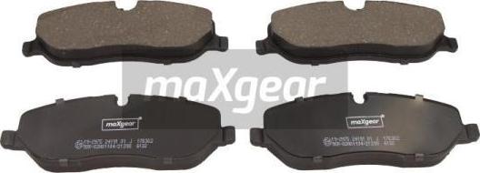 Maxgear 19-2975 - Комплект спирачно феродо, дискови спирачки vvparts.bg