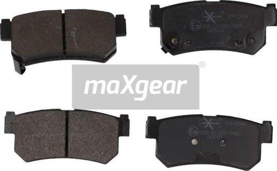 Maxgear 19-2144 - Комплект спирачно феродо, дискови спирачки vvparts.bg