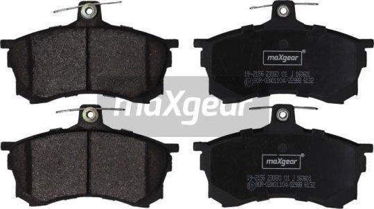 Maxgear 19-2156 - Комплект спирачно феродо, дискови спирачки vvparts.bg