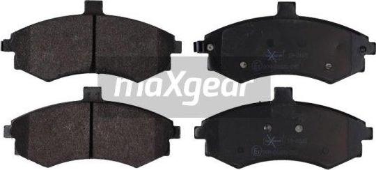 Maxgear 19-2165 - Комплект спирачно феродо, дискови спирачки vvparts.bg